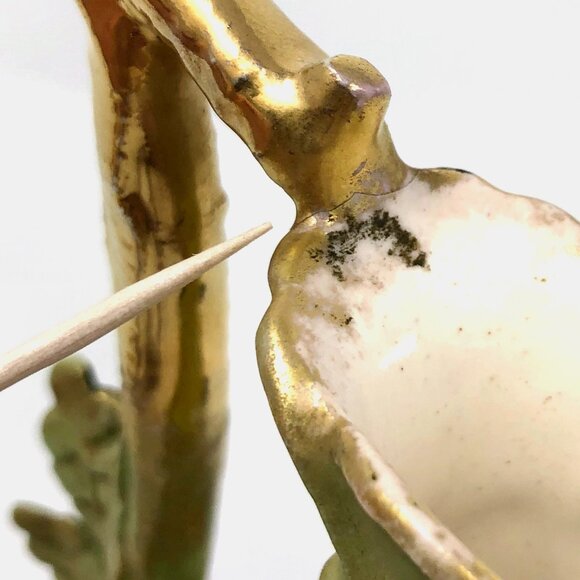 Antique Hand Painted Austrian Vase - Picture 10 of 11